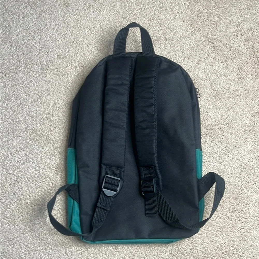 Sleek Black and Blue Color-Block Backpack